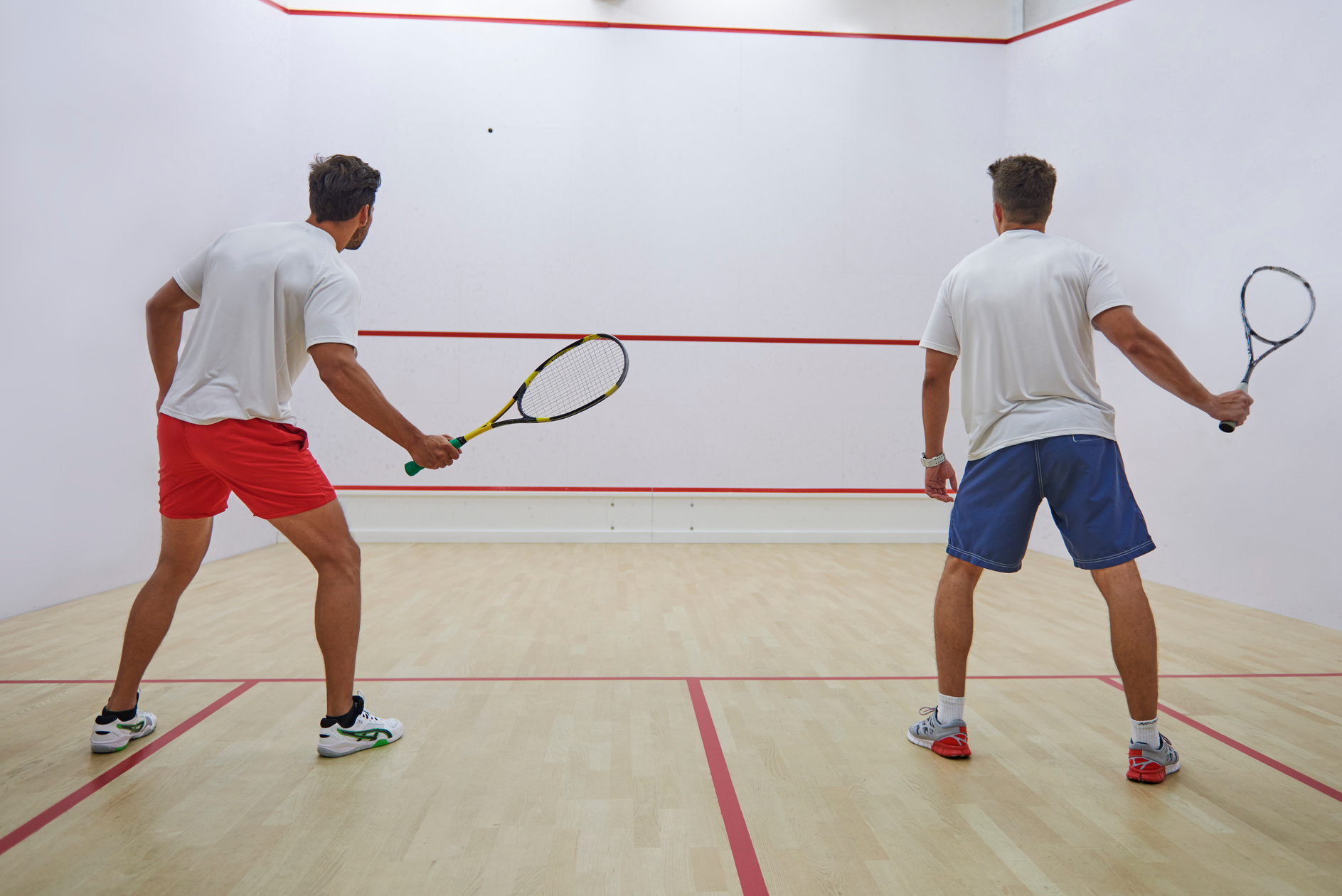 Men Playing Squash