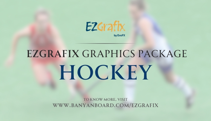 EZGrafix (Plug n Play Sports Broadcast Graphics) hockey graphics package with ready-to-use broadcast overlays and live data integration.