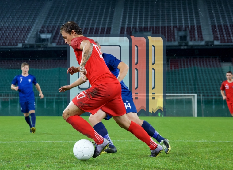 Designing football (soccer) graphics templates for live broadcasts, including scoreboards and player overlays.