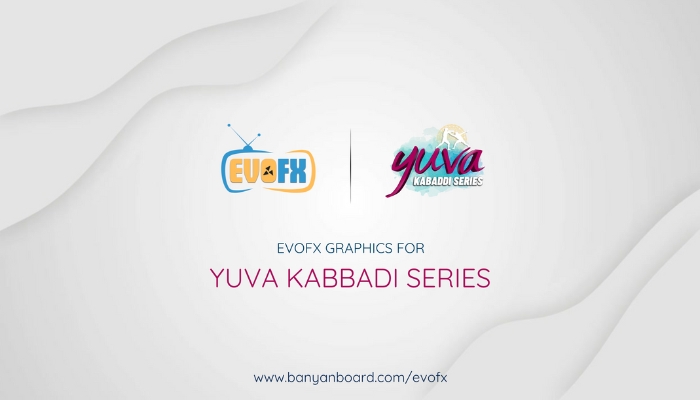 EvoFX – Sports Broadcast Graphics for Yuva Kabbadi Series providing real-time score graphics, match updates, and engaging visuals.